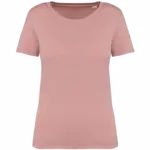 Ecologisch verwassen dames T-shirt, washed petal rose — productfoto 10