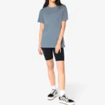 Ecologisch verwassen T-shirt ronde hals korte mouwen — productfoto 2