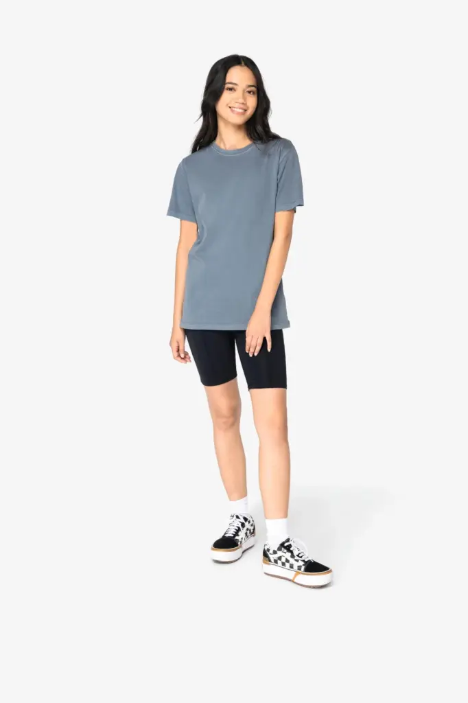 NS317-12_2023 - Hidalgo-werbeartikel Ecologisch verwassen T-shirt ronde hals korte mouwen — productfoto 2