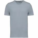Ecologisch slub heren T-shirt onafgewerkte randen, aquamarine — productfoto 7
