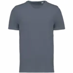 Ecologisch slub heren T-shirt onafgewerkte randen, mineral grey — productfoto 9