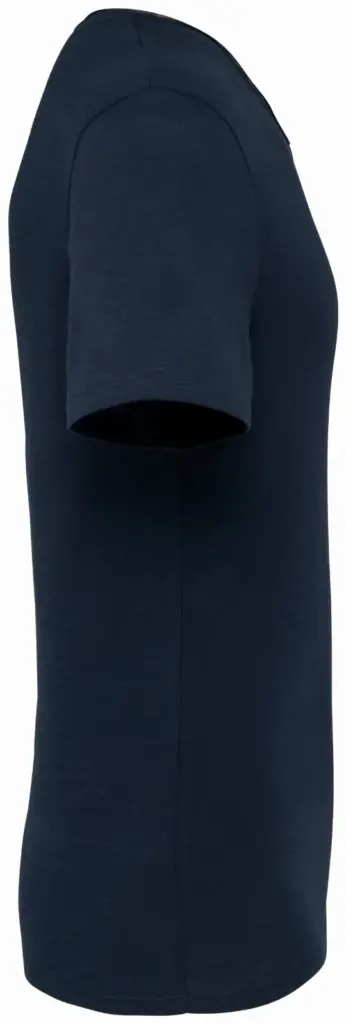 PS_NS318-S_NAVYBLUE - Hidalgo-werbeartikel Ecologisch slub heren T-shirt onafgewerkte randen, navy blue — productfoto 9
