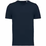 Ecologisch slub heren T-shirt onafgewerkte randen, navy blue — productfoto 10