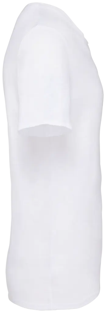 PS_NS318-S_WHITE - Hidalgo-werbeartikel Ecologisch slub heren T-shirt onafgewerkte randen, white — productfoto 10