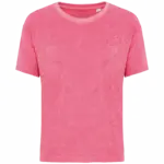 Ecologisch badstof meisjes T-shirt, candy rose — productfoto 7