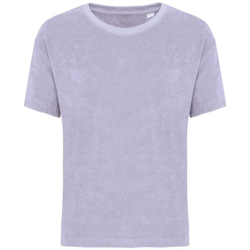 Ecologisch badstof meisjes T-shirt, parma — productfoto 9