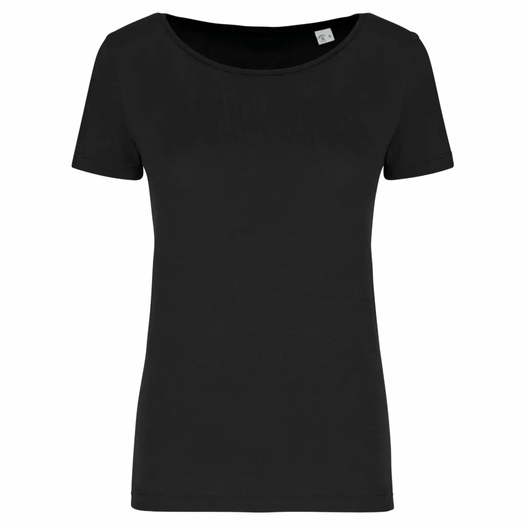 Modal dames t-shirt, black — productfoto 6