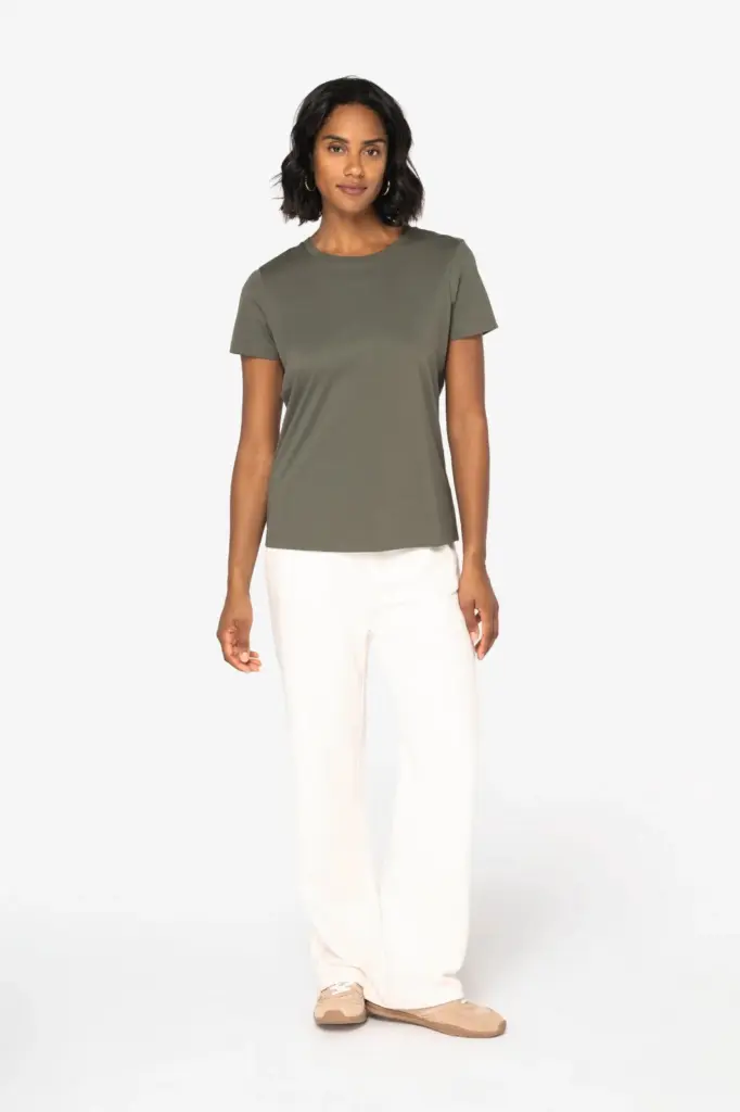 NS324_2025 - Hidalgo-werbeartikel Ecologisch dames T-shirt — productfoto 2