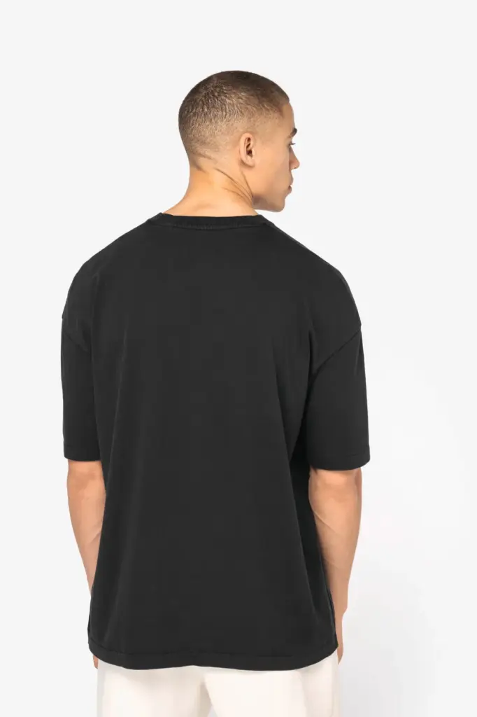 NS326-5_2025 - Hidalgo-werbeartikel Ecologisch oversized verwassen heren T-shirt — productfoto 4