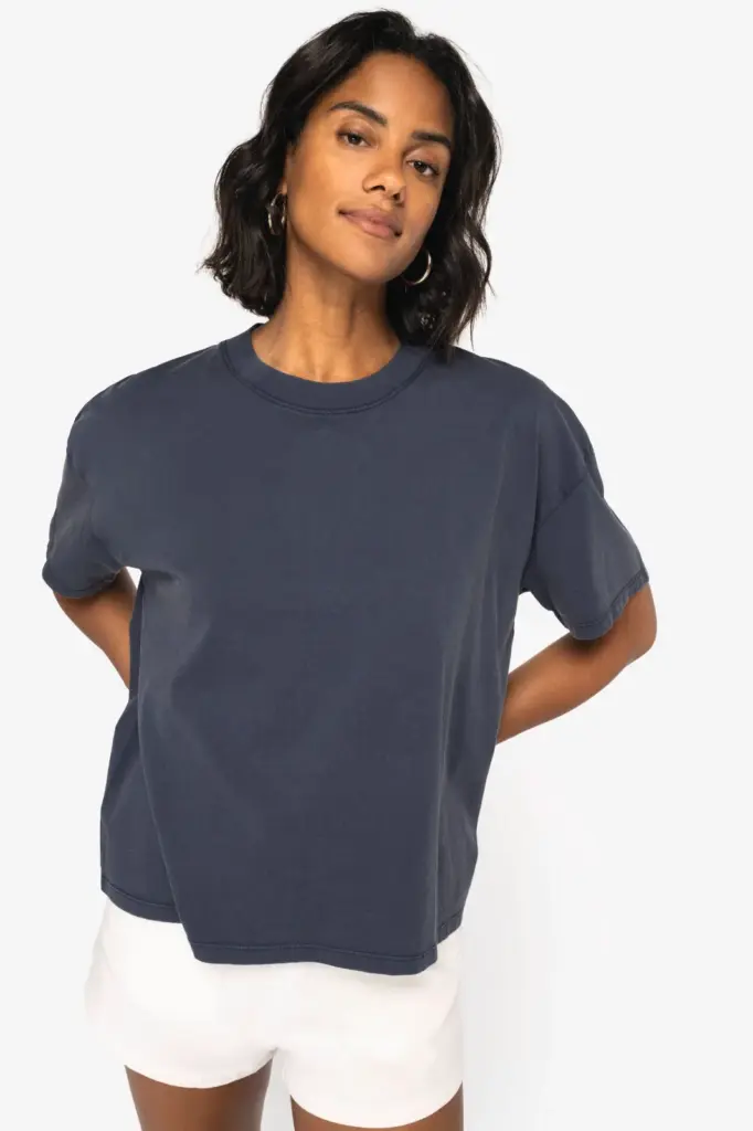 NS327-4_2025 - Hidalgo-werbeartikel Ecologisch oversized verwassen t-shirt — productfoto 3