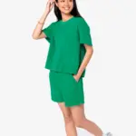 Ecologisch badstof dames T-shirt — productfoto 2