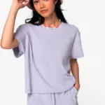 Ecologisch badstof dames T-shirt — productfoto 4