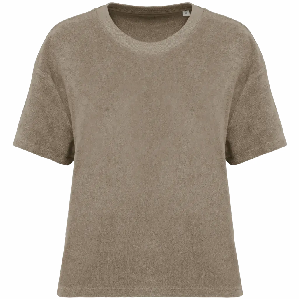Custom Oversized Women's T-Shirt NS328 Terry Cloth XS-XL — product photo 10