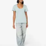 Ecologisch slub dames T-shirt — productfoto 2