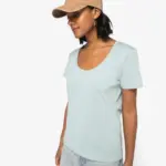 Ecologisch slub dames T-shirt — productfoto 3