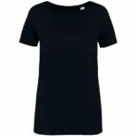 Ecologisch slub dames T-shirt, black — productfoto 6