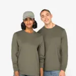 Ecologisch uniseks T-shirt met lange mouwen