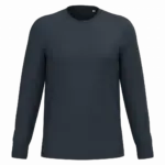 Ecologisch uniseks T-shirt met lange mouwen, navy blue — productfoto 9