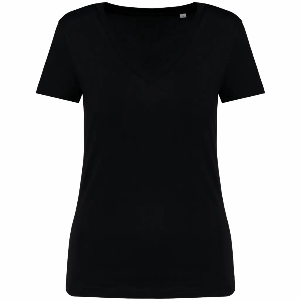 Printed Organic Womens V-neck T-shirt NS334 Cotton XS-XXL — product photo 10