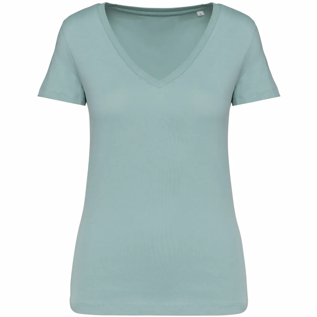 Printed Organic Womens V-neck T-shirt NS334 Cotton XS-XXL — product photo 12