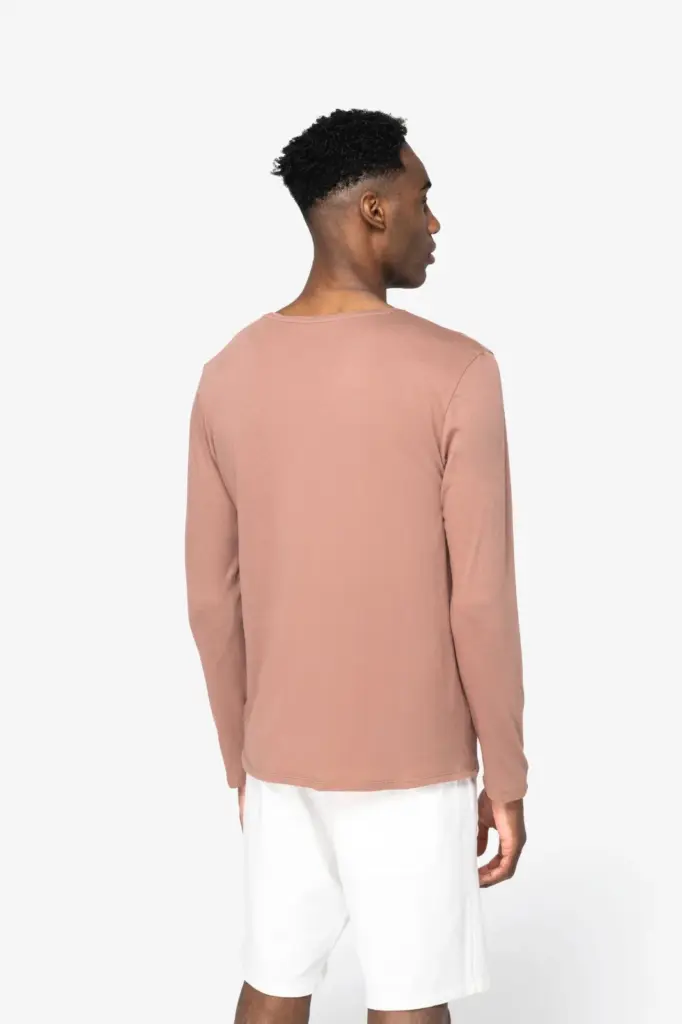NS336-5_2023 - Hidalgo Ecologisch verwassen uniseks T-shirt lange mouwen — productfoto 4