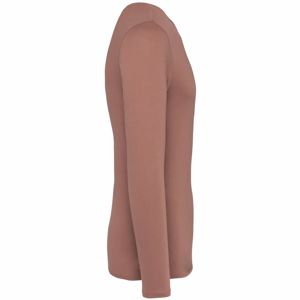PS_NS336-S-2_WASHEDSIENNA - Hidalgo Ecologisch verwassen uniseks T-shirt lange mouwen, washed sienna — productfoto 7