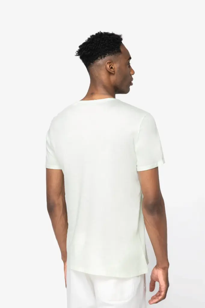 Ecologisch verwassen uniseks T-shirt — productfoto 4