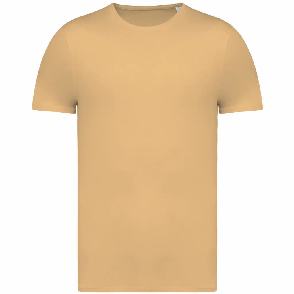 Ecologisch verwassen uniseks T-shirt, washed melon — productfoto 9