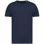 Ecologisch verwassen uniseks T-shirt, washed navy blue — productfoto 10