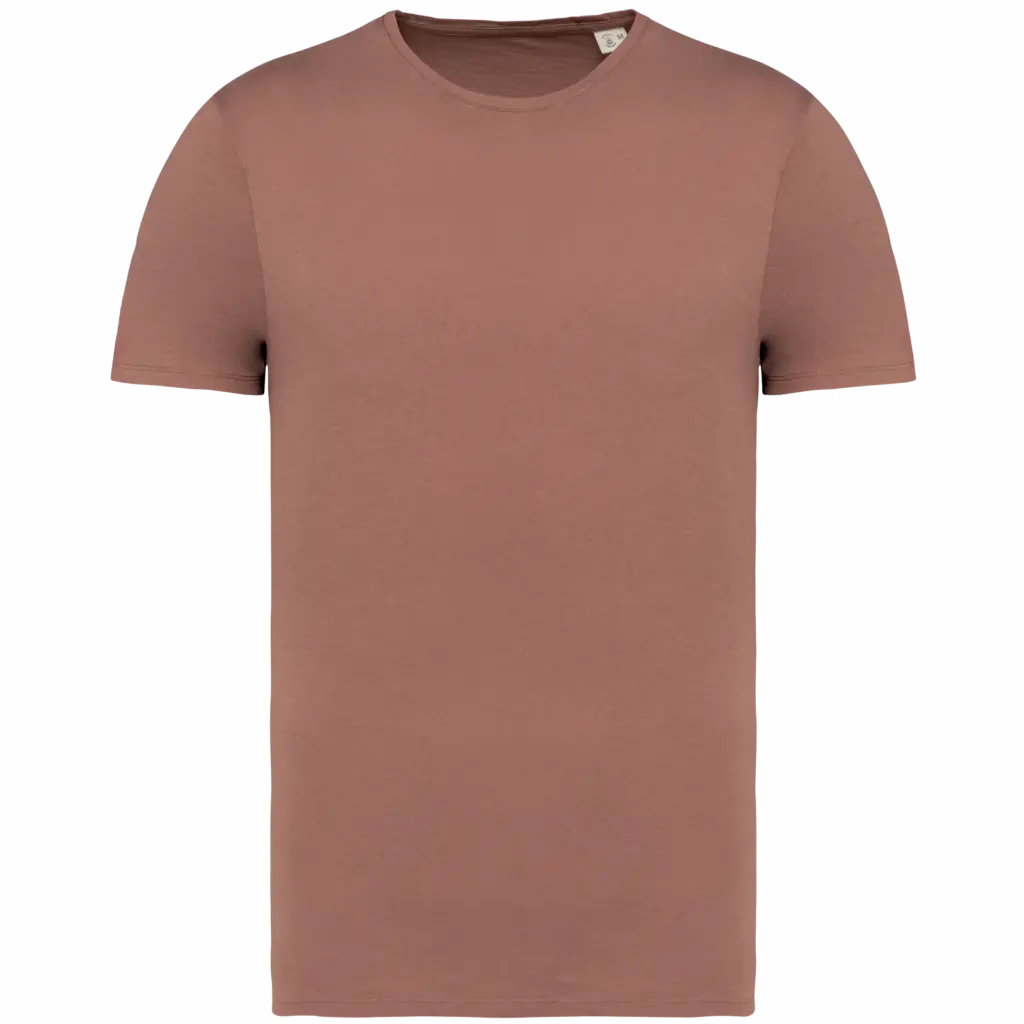 Ecologisch verwassen uniseks T-shirt, washed sienna — productfoto 12