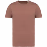 Ecologisch verwassen uniseks T-shirt, washed sienna — productfoto 12