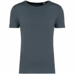 Ecologisch verwassen uniseks T-shirt, washed slate — productfoto 13