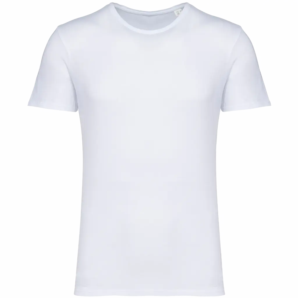 Ecologisch verwassen uniseks T-shirt, washed white — productfoto 14