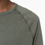 Ecologisch heren T-shirt met lange raglanmouwen — productfoto 4