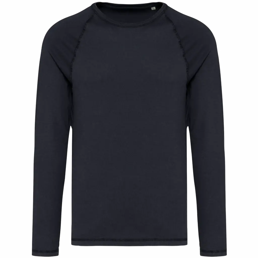 Custom Mens NS338 Organic Raglan Long Sleeve T-shirt XS-3XL — product photo 6