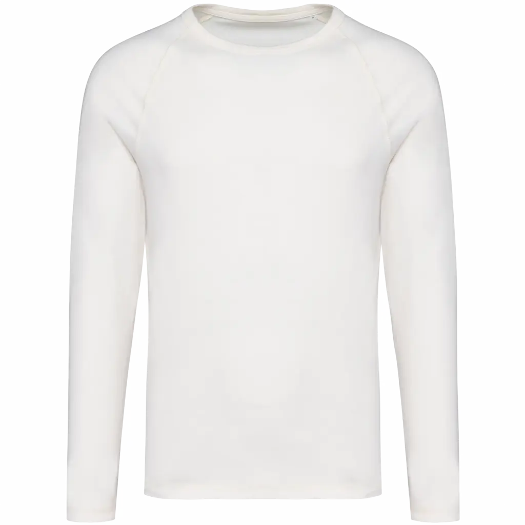 Custom Mens NS338 Organic Raglan Long Sleeve T-shirt XS-3XL — product photo 7
