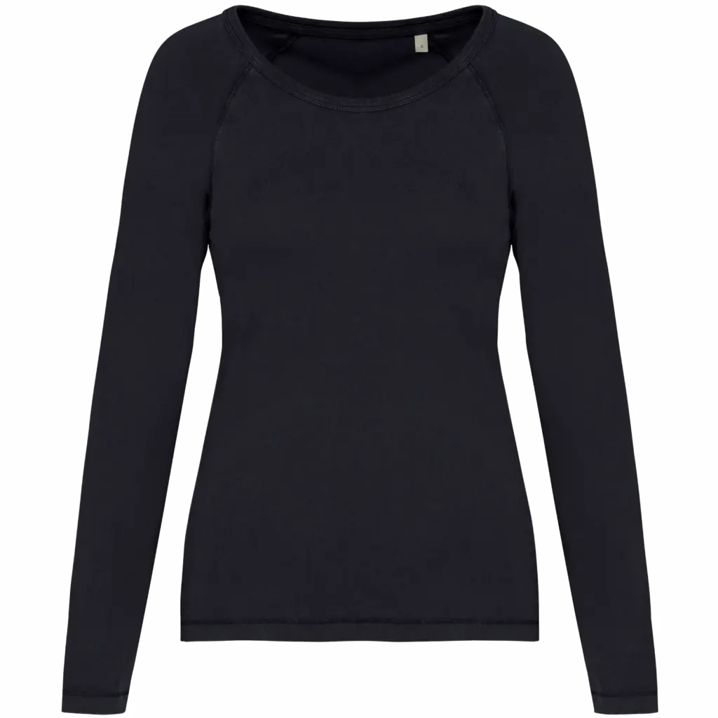 Custom Womens Organic Raglan Long Sleeve Shirt NS339 XS-XXL — product photo 6