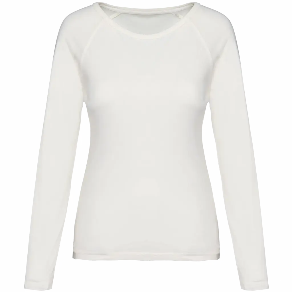 Custom Womens Organic Raglan Long Sleeve Shirt NS339 XS-XXL — product photo 7