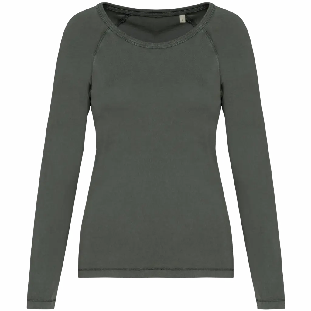 Custom Womens Organic Raglan Long Sleeve Shirt NS339 XS-XXL — product photo 8