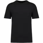 Ecologisch kinder T-shirt met afhangende schouders, black — productfoto 7
