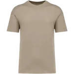 Ecologisch kinder T-shirt met afhangende schouders, wet sand — productfoto 12