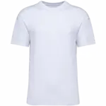 Ecologisch kinder T-shirt met afhangende schouders, white — productfoto 13