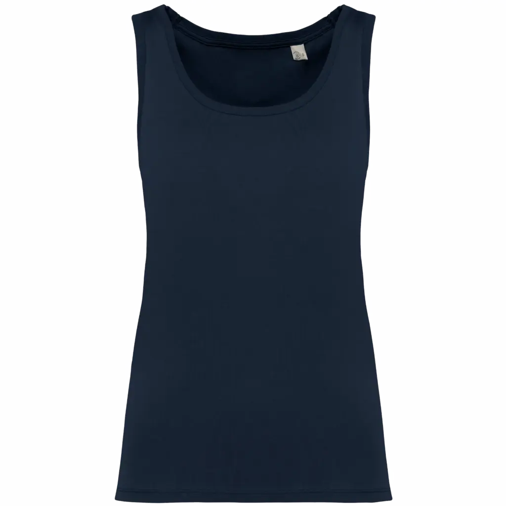 Ecologische damestop, navy blue — productfoto 9