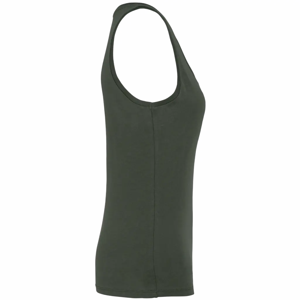 Ecologische damestop, organic khaki — productfoto 9