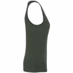 Ecologische damestop, organic khaki — productfoto 9
