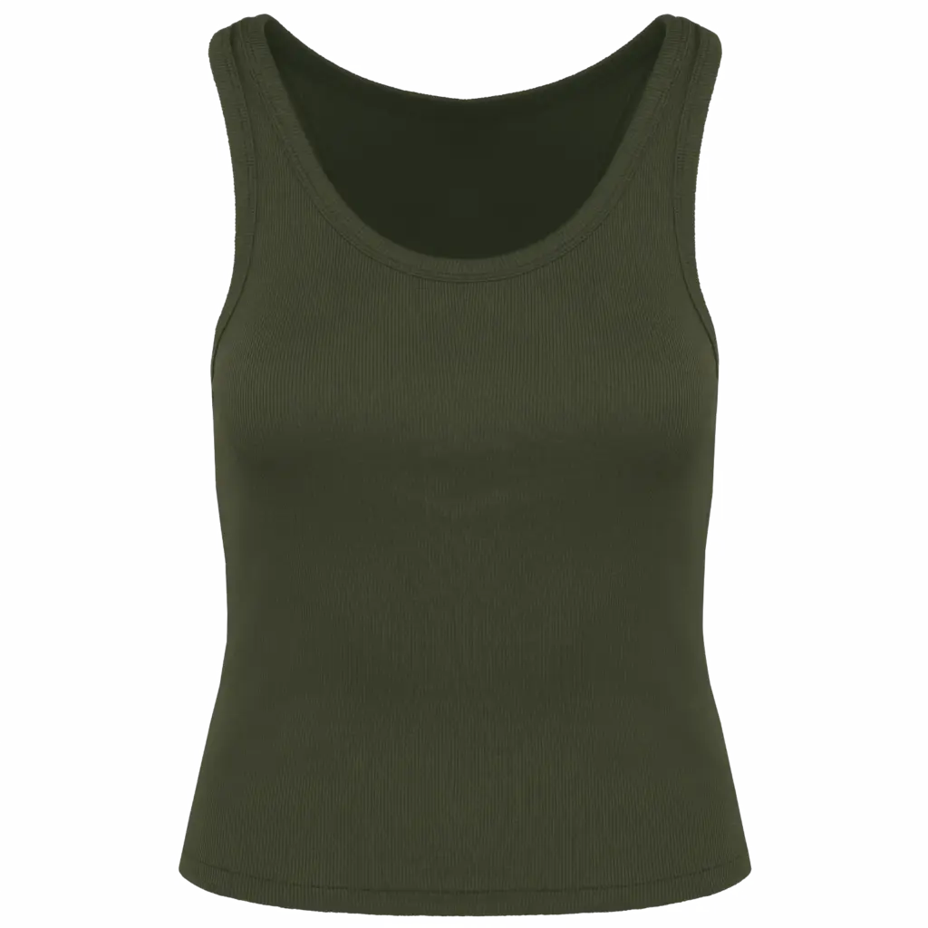 Custom NS344 Womens Ribbed Organic Cotton Top XS-XL — product photo 7