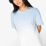 Ecologisch uniseks Dip Dye T-shirt — productfoto 3