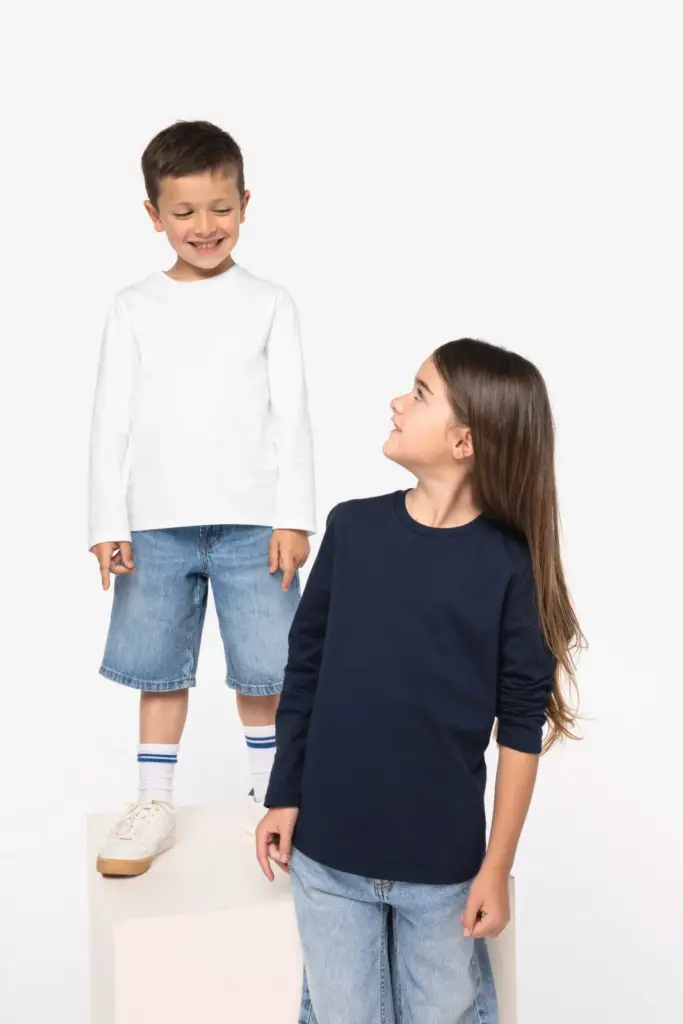 Ecologisch T-shirt met lange mouwen kind