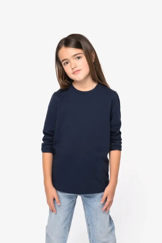 Ecologisch T-shirt met lange mouwen kind — productfoto 2