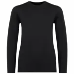 Ecologisch T-shirt met lange mouwen kind, black — productfoto 6